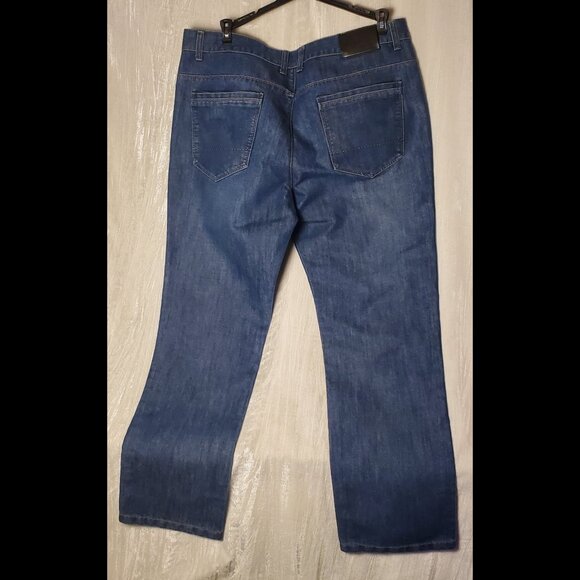 G&K Gecko Knight Men's Dark Wash Blue Jeans 38x32 Comfortable Fit - Picture 10 of 14